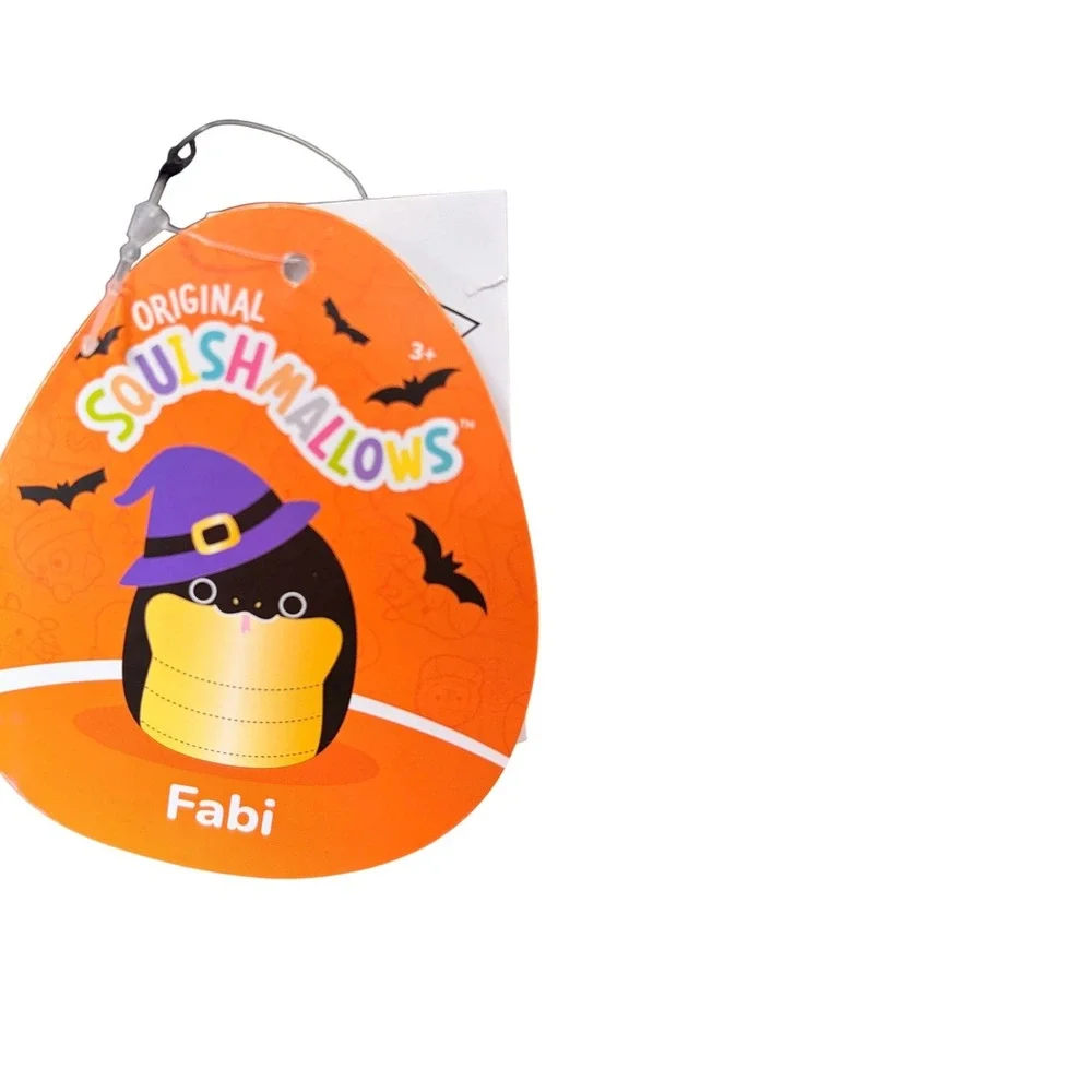 Squishmallows 10 Inch Fabi the Black Snake with Witch Hat Halloween Plush NWT - Picture 2 of 3